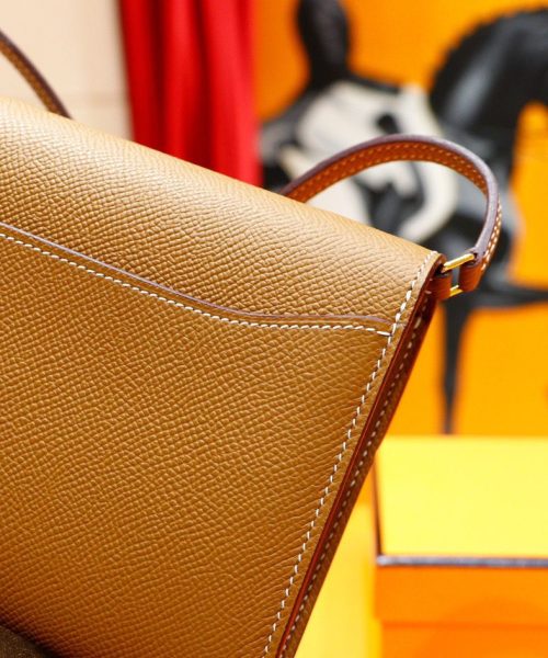 1:1 Replica Hermes Constance Epsom Long To Go Wallet Brown For Women, Women's Wallet 8.1in/21cm