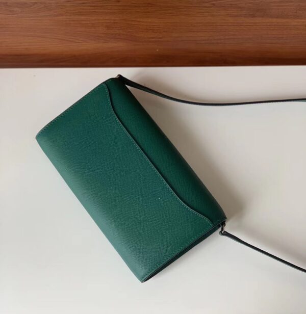 1:1 Replica Hermes Constance Epsom Long To Go Wallet Green For Women, Women's Wallet 8.1in/21cm