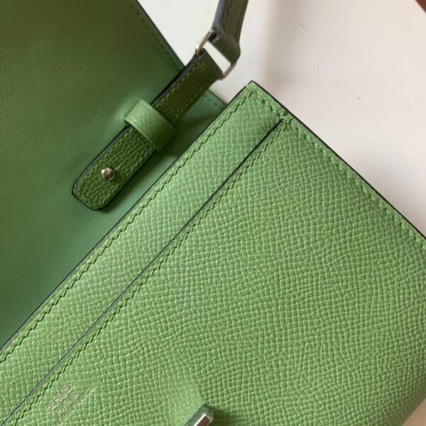 1:1 Replica Hermes Constance Epsom Long To Go Wallet Light Green For Women, Women's Wallet 8.1in/21cm