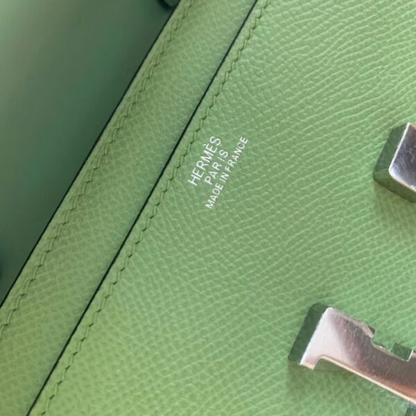 1:1 Replica Hermes Constance Epsom Long To Go Wallet Light Green For Women, Women's Wallet 8.1in/21cm
