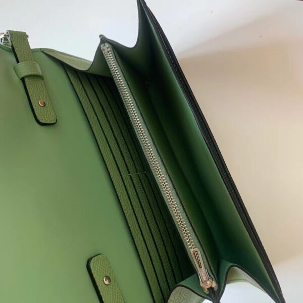 1:1 Replica Hermes Constance Epsom Long To Go Wallet Light Green For Women, Women's Wallet 8.1in/21cm