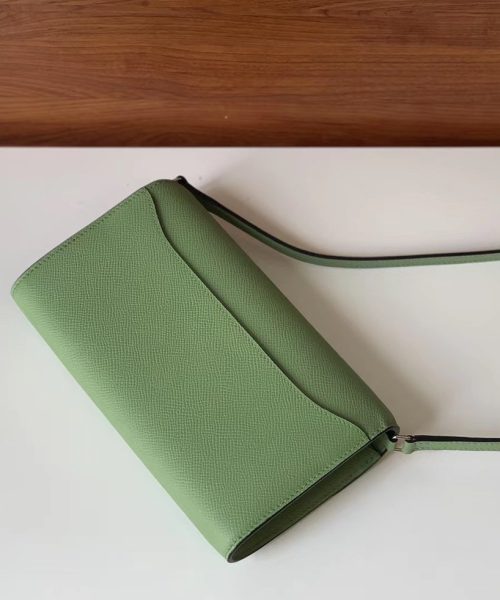1:1 Replica Hermes Constance Epsom Long To Go Wallet Light Green For Women, Women's Wallet 8.1in/21cm
