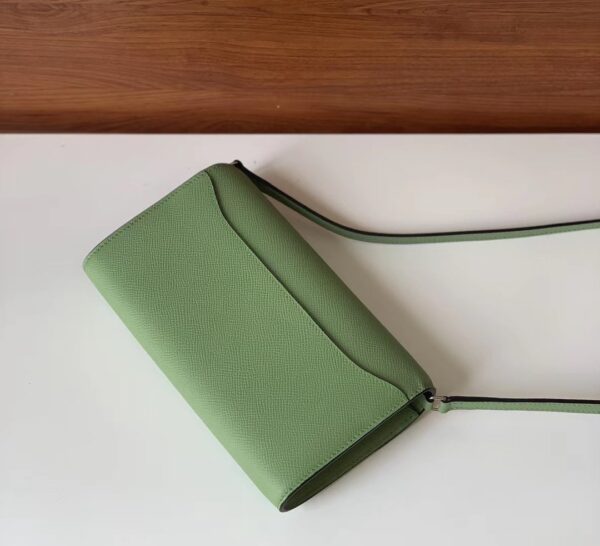 1:1 Replica Hermes Constance Epsom Long To Go Wallet Light Green For Women, Women's Wallet 8.1in/21cm