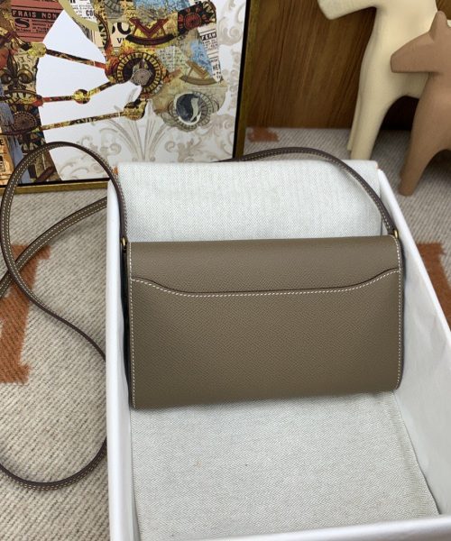 1:1 Replica Hermes Constance Long Togo Wallet Brown, Gold Toned Hardware Bag For Women, Women's Handbags, Shoulder Bags 8.1in/21cm