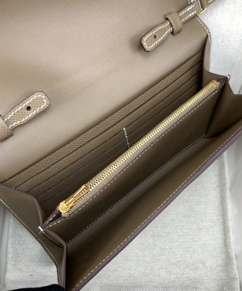 1:1 Replica Hermes Constance Long Togo Wallet Brown, Gold Toned Hardware Bag For Women, Women's Handbags, Shoulder Bags 8.1in/21cm