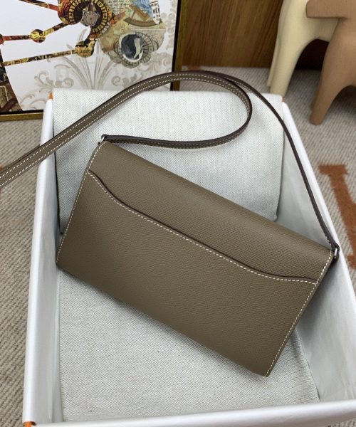 1:1 Replica Hermes Constance Long Togo Wallet Brown, Silver Toned Hardware Bag For Women, Women's Handbags, Shoulder Bags 8.1in/21cm