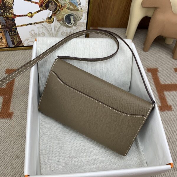 1:1 Replica Hermes Constance Long Togo Wallet Brown, Silver Toned Hardware Bag For Women, Women's Handbags, Shoulder Bags 8.1in/21cm
