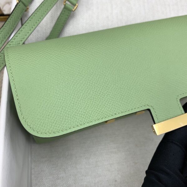1:1 Replica Hermes Constance Long Togo Wallet Green, Gold Toned Hardware Bag For Women, Women's Handbags, Shoulder Bags 8.1in/21cm