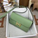 1:1 Replica Hermes Constance Long Togo Wallet Green, Gold Toned Hardware Bag For Women, Women's Handbags, Shoulder Bags 8.1in/21cm