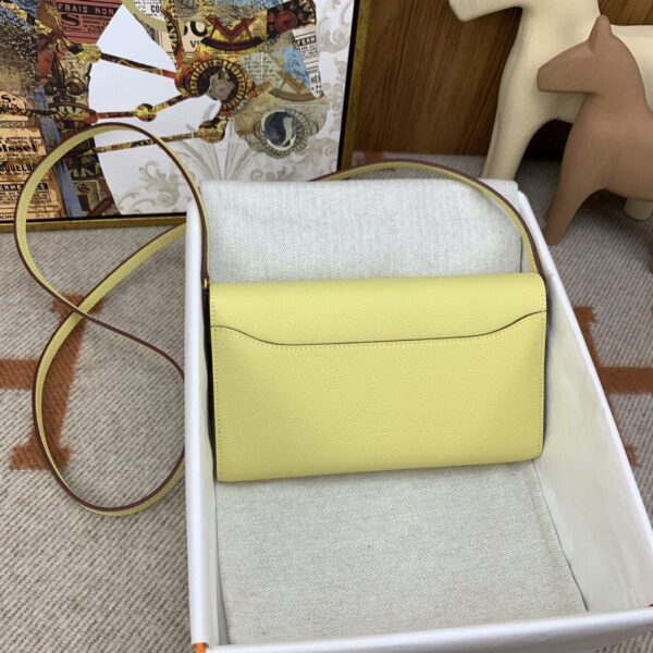 1:1 Replica Hermes Constance Long Togo Wallet Yellow, Gold Toned Hardware Bag For Women, Women's Handbags, Shoulder Bags 8.1in/21cm