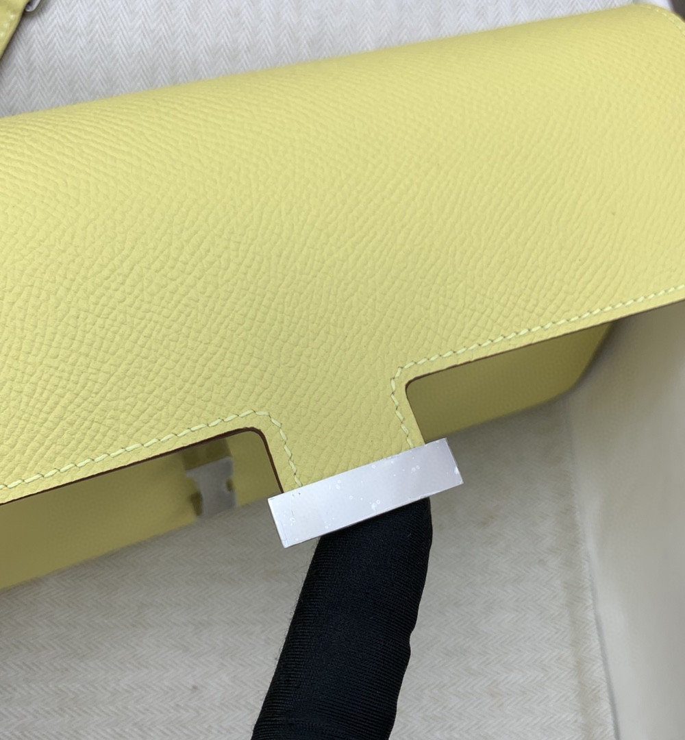 1:1 Replica Hermes Constance Long Togo Wallet Yellow, Silver Toned Hardware Bag For Women, Women's Handbags, Shoulder Bags 8.1in/21cm