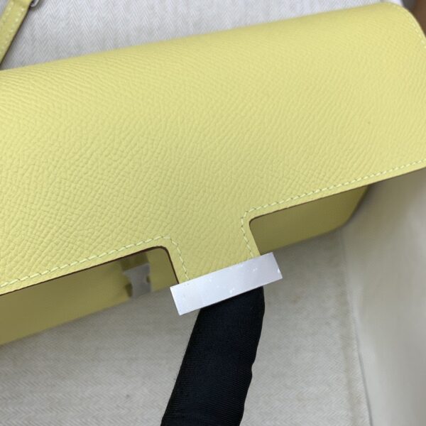 1:1 Replica Hermes Constance Long Togo Wallet Yellow, Silver Toned Hardware Bag For Women, Women's Handbags, Shoulder Bags 8.1in/21cm