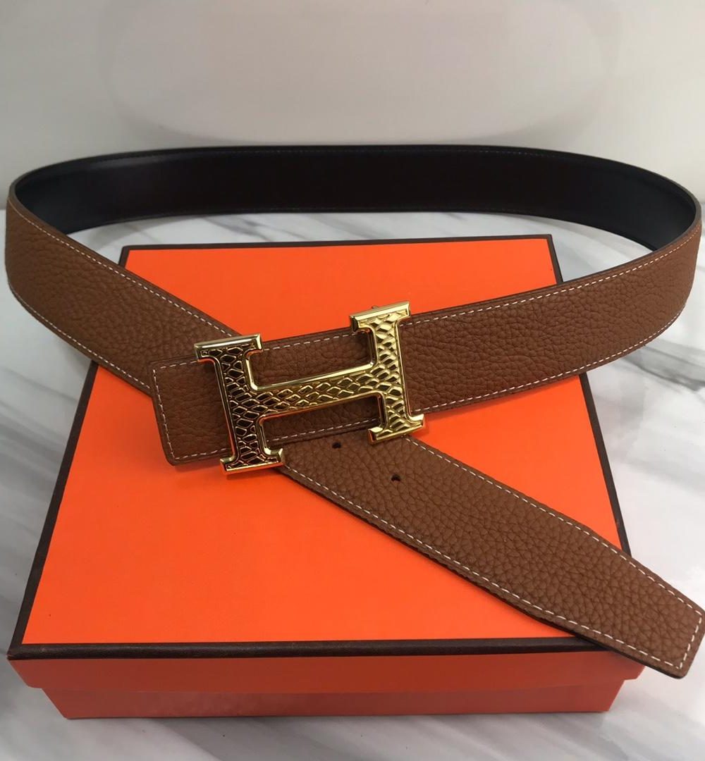 1:1 Replica Hermes Constance Martelee Belt Buckle & Reversible Brown For Women, Women Blet