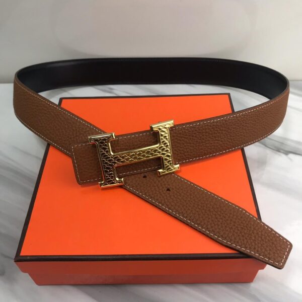 1:1 Replica Hermes Constance Martelee Belt Buckle & Reversible Brown For Women, Women Blet