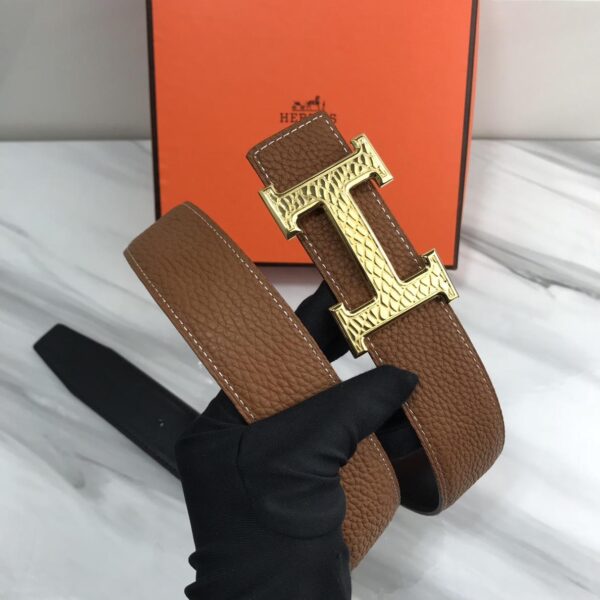 1:1 Replica Hermes Constance Martelee Belt Buckle & Reversible Brown For Women, Women Blet