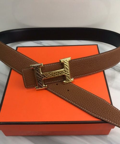 1:1 Replica Hermes Constance Martelee Belt Buckle & Reversible Brown For Women, Women Blet
