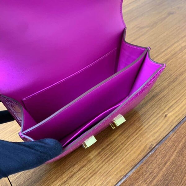 1:1 Replica Hermes Constance Pink/Purple For Women 19cm / 7.4in