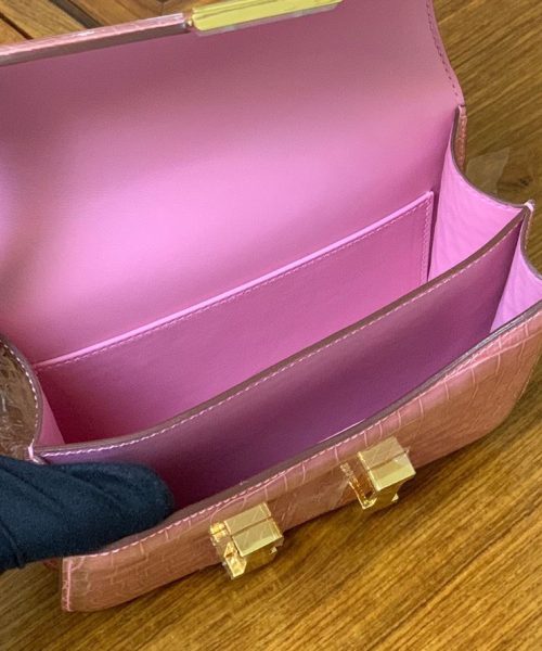 1:1 Replica Hermes Constance Pink/Purple For Women 19cm / 7.4in