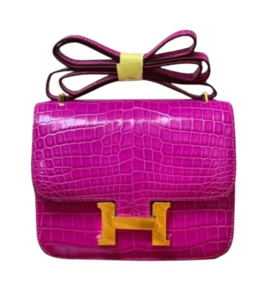 1:1 Replica Hermes Constance Pink/Purple For Women 19cm / 7.4in