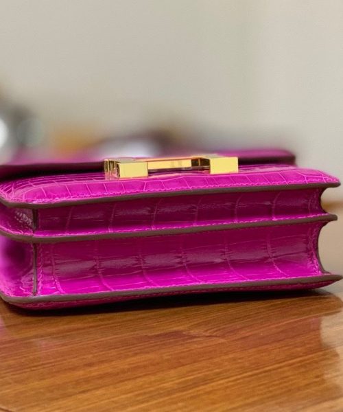 1:1 Replica Hermes Constance Pink/Purple For Women 19cm / 7.4in