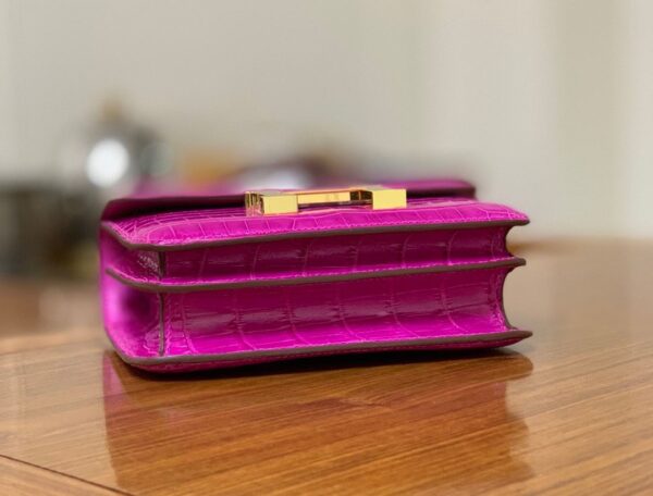 1:1 Replica Hermes Constance Pink/Purple For Women 19cm / 7.4in