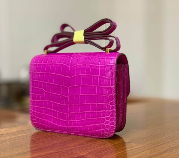 1:1 Replica Hermes Constance Pink/Purple For Women 19cm / 7.4in