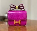 1:1 Replica Hermes Constance Pink/Purple For Women 19cm / 7.4in