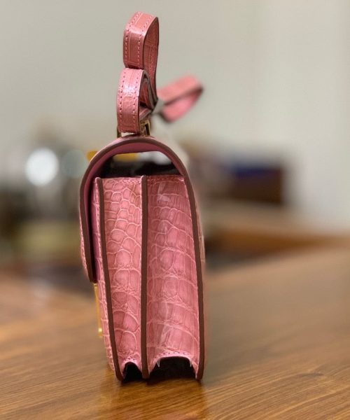 1:1 Replica Hermes Constance Pink/Purple For Women 19cm / 7.4in