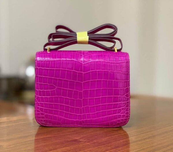 1:1 Replica Hermes Constance Pink/Purple For Women 19cm / 7.4in