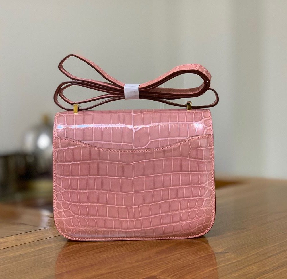 1:1 Replica Hermes Constance Pink/Purple For Women 19cm / 7.4in