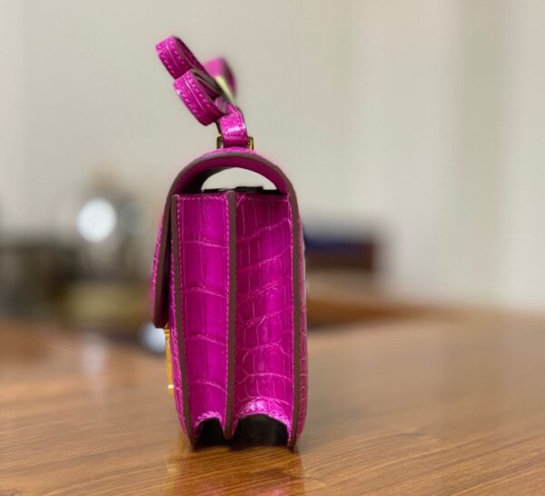 1:1 Replica Hermes Constance Pink/Purple For Women 19cm / 7.4in