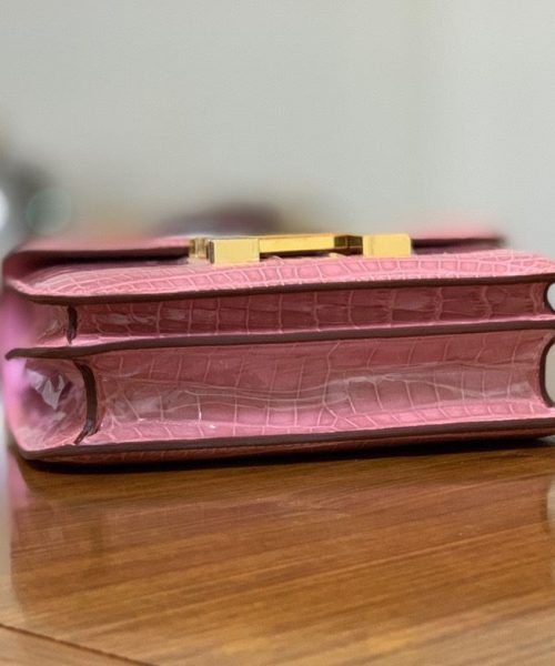 1:1 Replica Hermes Constance Pink/Purple For Women 19cm / 7.4in