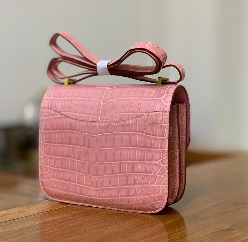 1:1 Replica Hermes Constance Pink/Purple For Women 19cm / 7.4in