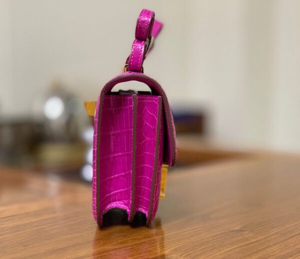 1:1 Replica Hermes Constance Pink/Purple For Women 19cm / 7.4in