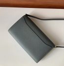 1:1 Replica Hermes Constance Togo Long Wallet 21cm/8.3in Gold Toned Hardware For Women Grey