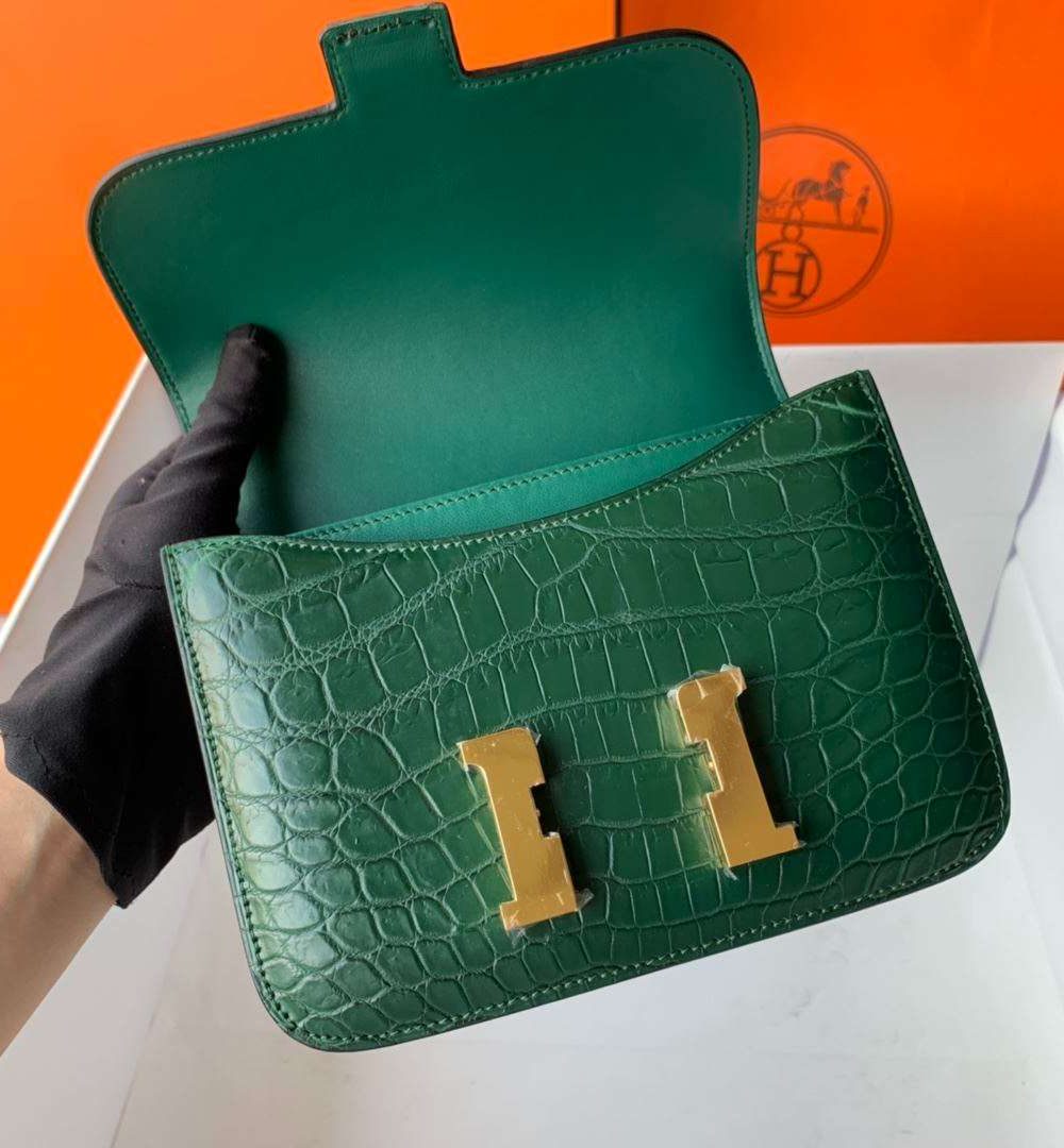 1:1 Replica Hermes Constance White/Grey/Green/Yellow For Women 19cm / 7.4in