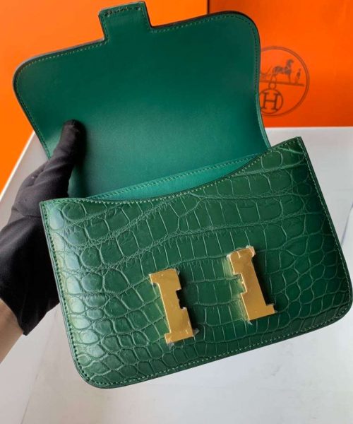 1:1 Replica Hermes Constance White/Grey/Green/Yellow For Women 19cm / 7.4in