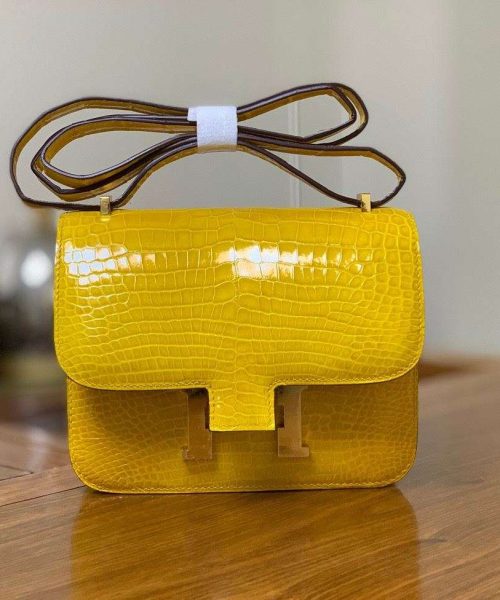 1:1 Replica Hermes Constance White/Grey/Green/Yellow For Women 19cm / 7.4in