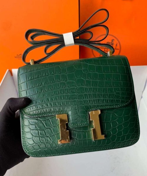 1:1 Replica Hermes Constance White/Grey/Green/Yellow For Women 19cm / 7.4in