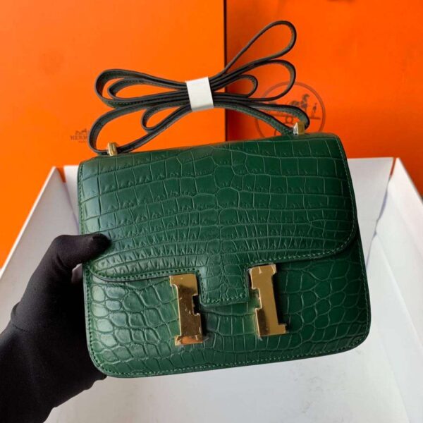 1:1 Replica Hermes Constance White/Grey/Green/Yellow For Women 19cm / 7.4in