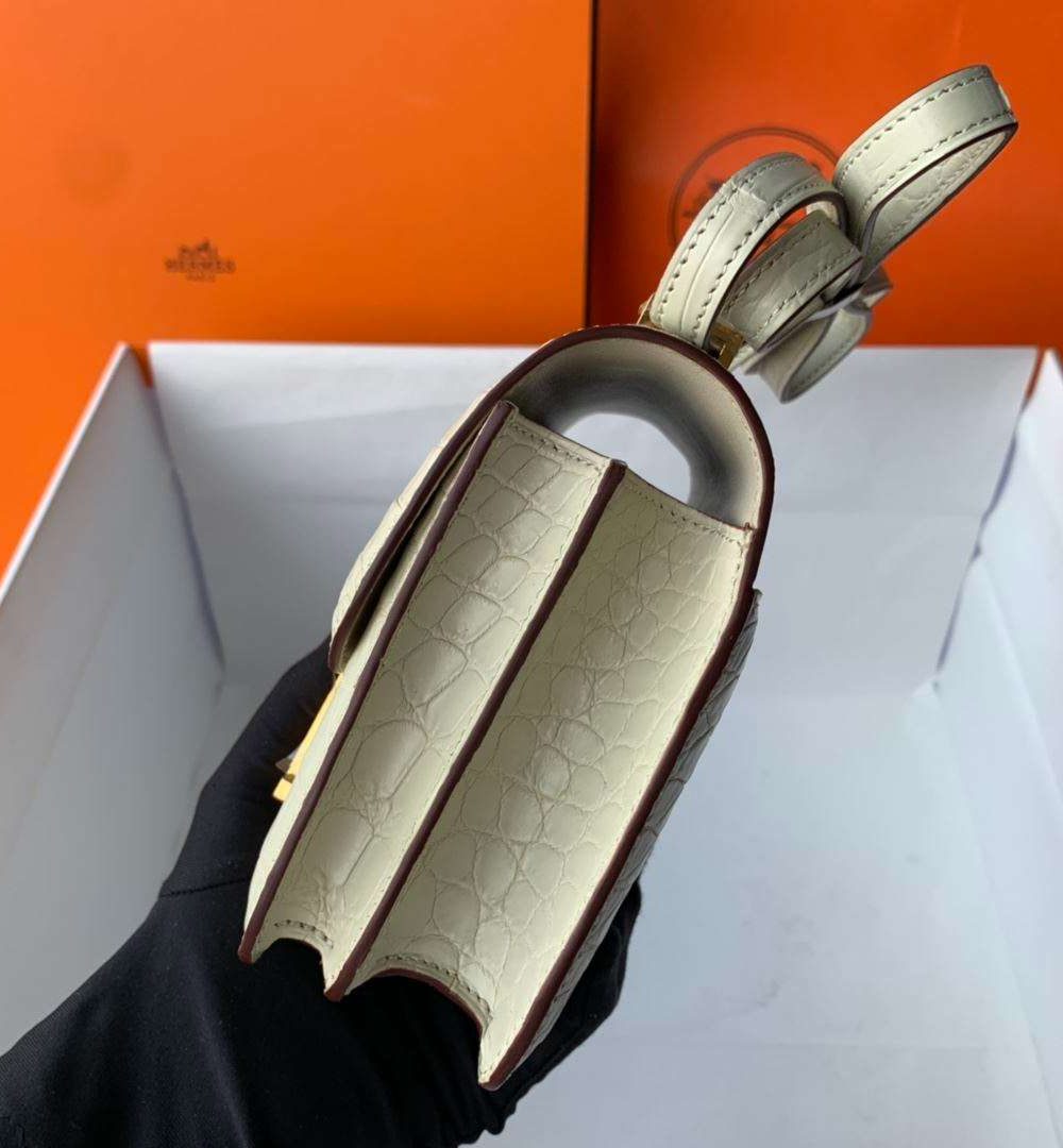 1:1 Replica Hermes Constance White/Grey/Green/Yellow For Women 19cm / 7.4in