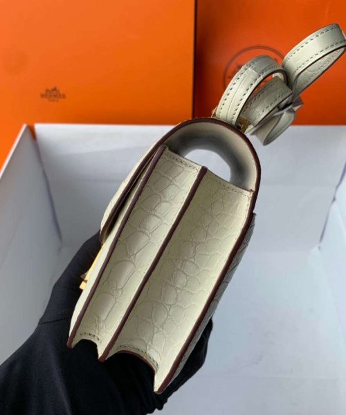 1:1 Replica Hermes Constance White/Grey/Green/Yellow For Women 19cm / 7.4in