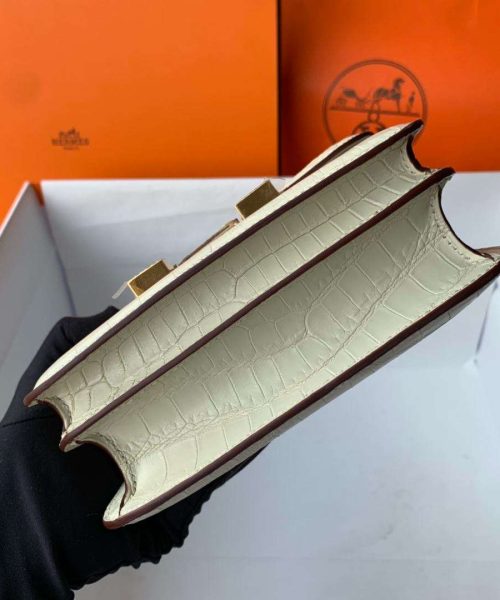 1:1 Replica Hermes Constance White/Grey/Green/Yellow For Women 19cm / 7.4in