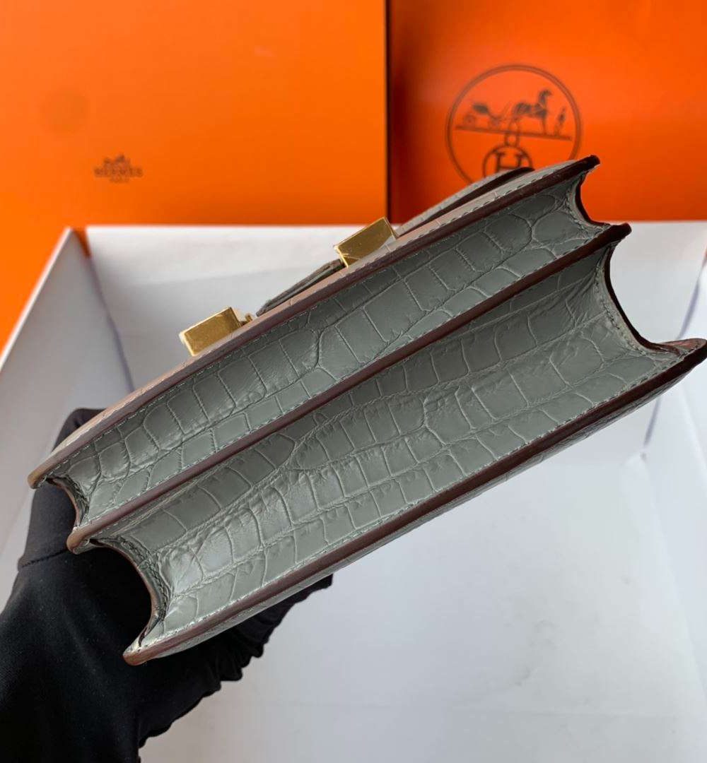 1:1 Replica Hermes Constance White/Grey/Green/Yellow For Women 19cm / 7.4in