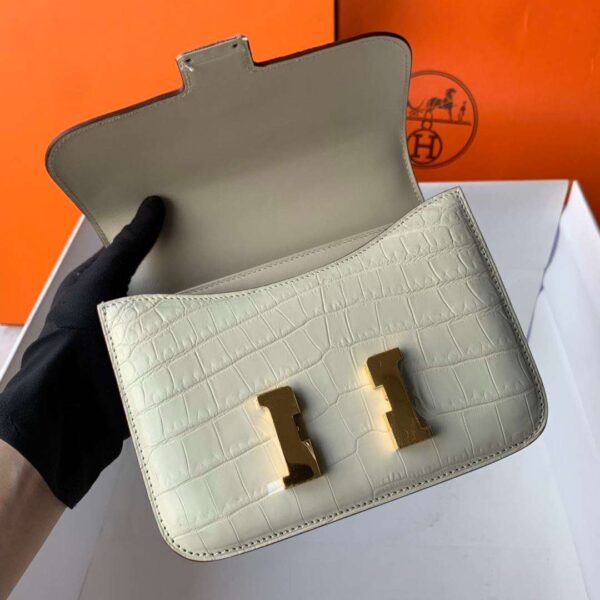 1:1 Replica Hermes Constance White/Grey/Green/Yellow For Women 19cm / 7.4in