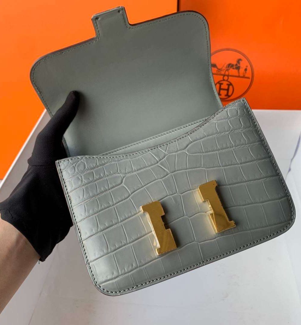 1:1 Replica Hermes Constance White/Grey/Green/Yellow For Women 19cm / 7.4in