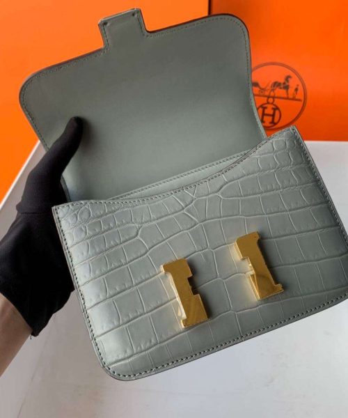 1:1 Replica Hermes Constance White/Grey/Green/Yellow For Women 19cm / 7.4in
