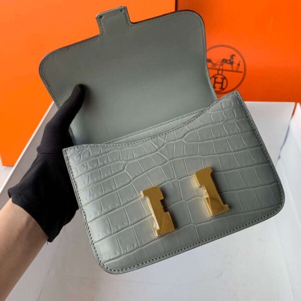 1:1 Replica Hermes Constance White/Grey/Green/Yellow For Women 19cm / 7.4in