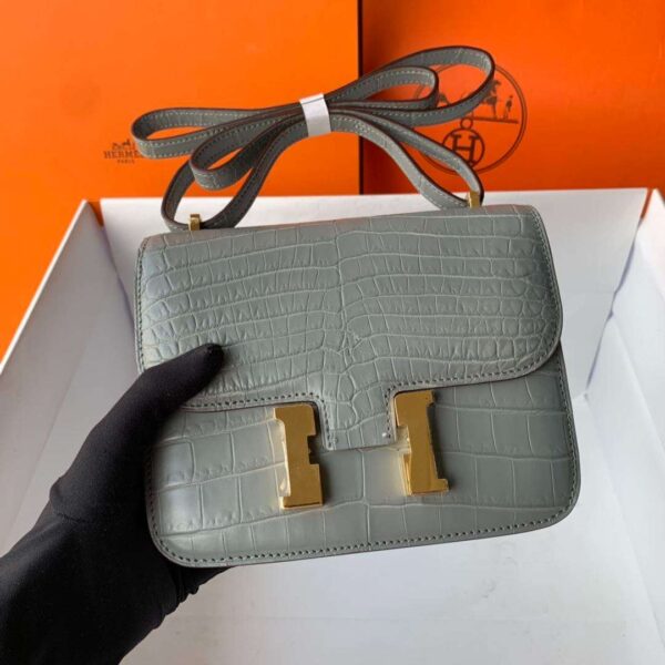 1:1 Replica Hermes Constance White/Grey/Green/Yellow For Women 19cm / 7.4in