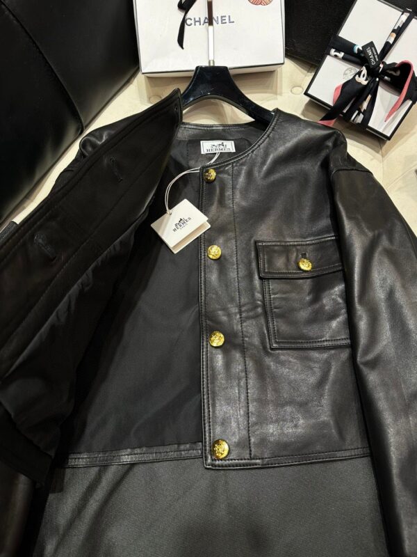 Hermes Cropped Jacket Black For Women